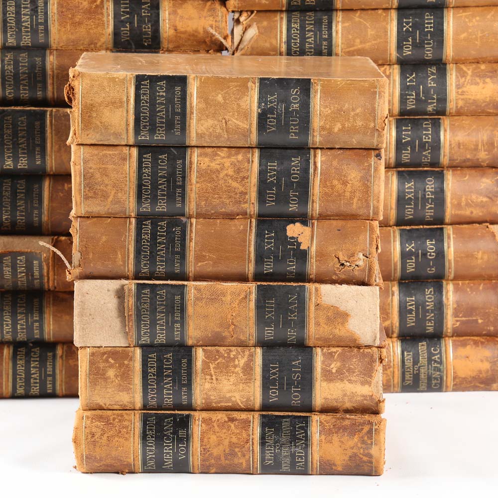 Antique Ninth Edition "Encyclopedia Britannica" Collection