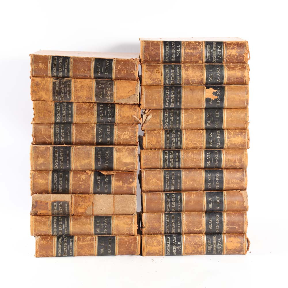 Antique Ninth Edition "Encyclopedia Britannica" Collection