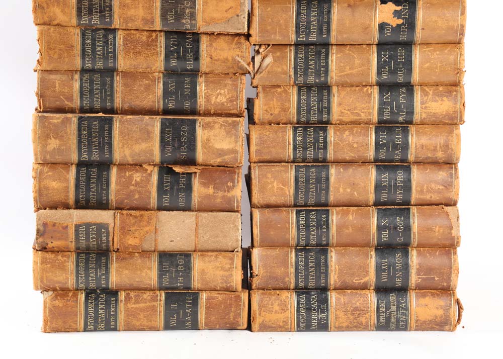 Antique Ninth Edition "Encyclopedia Britannica" Collection