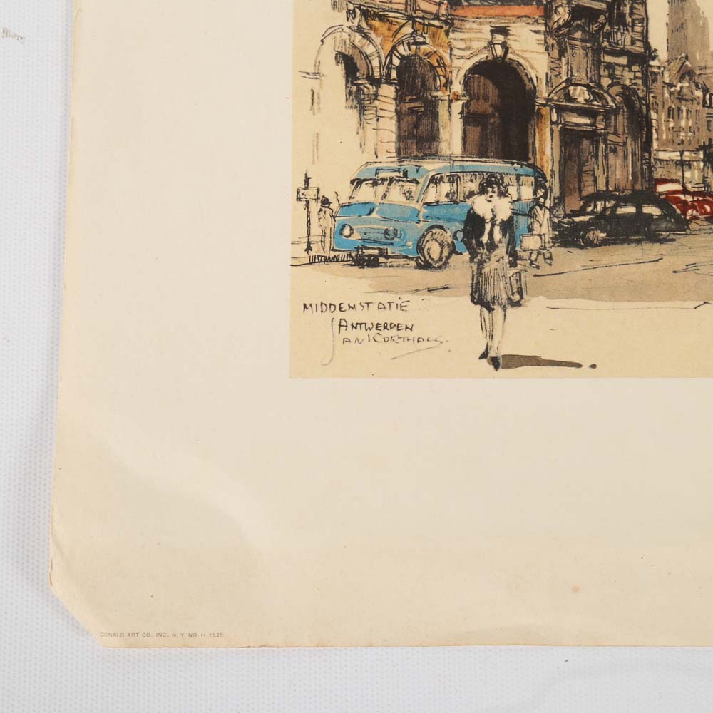 Collection of Unframed Offset Lithographs Including Jan Korthals