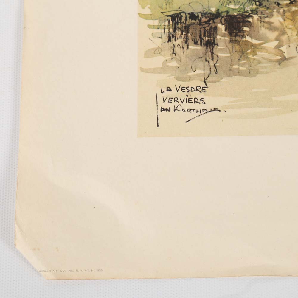 Collection of Unframed Offset Lithographs Including Jan Korthals