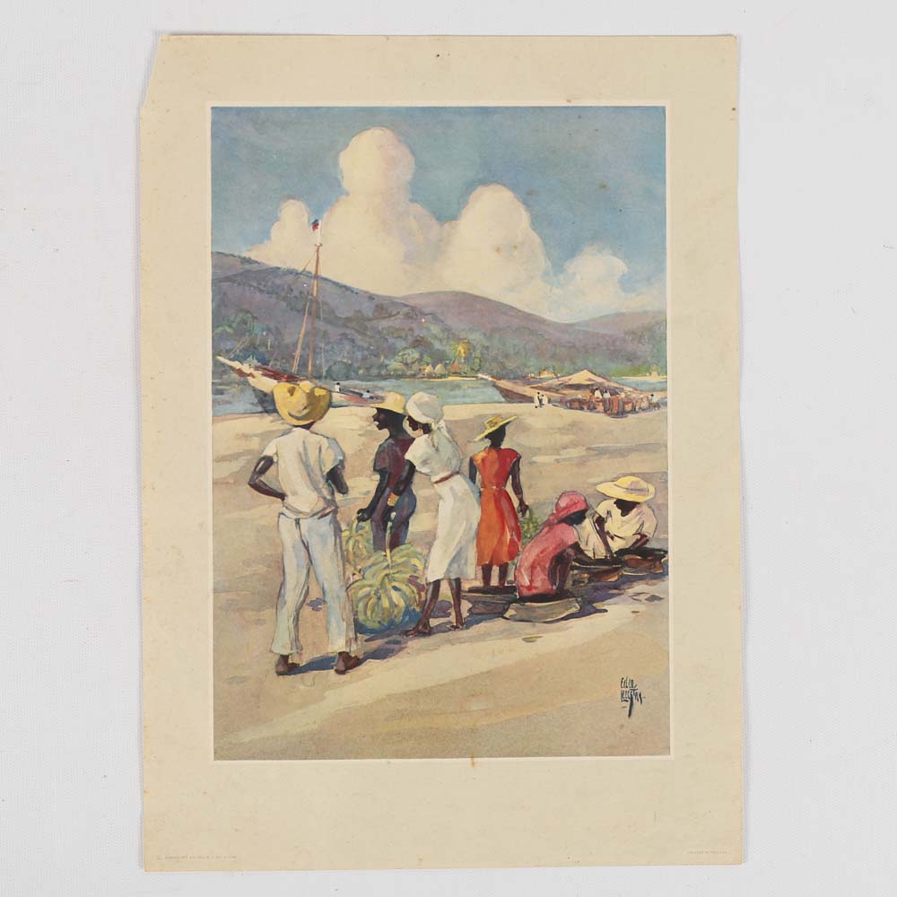 Collection of Unframed Offset Lithographs Including Jan Korthals