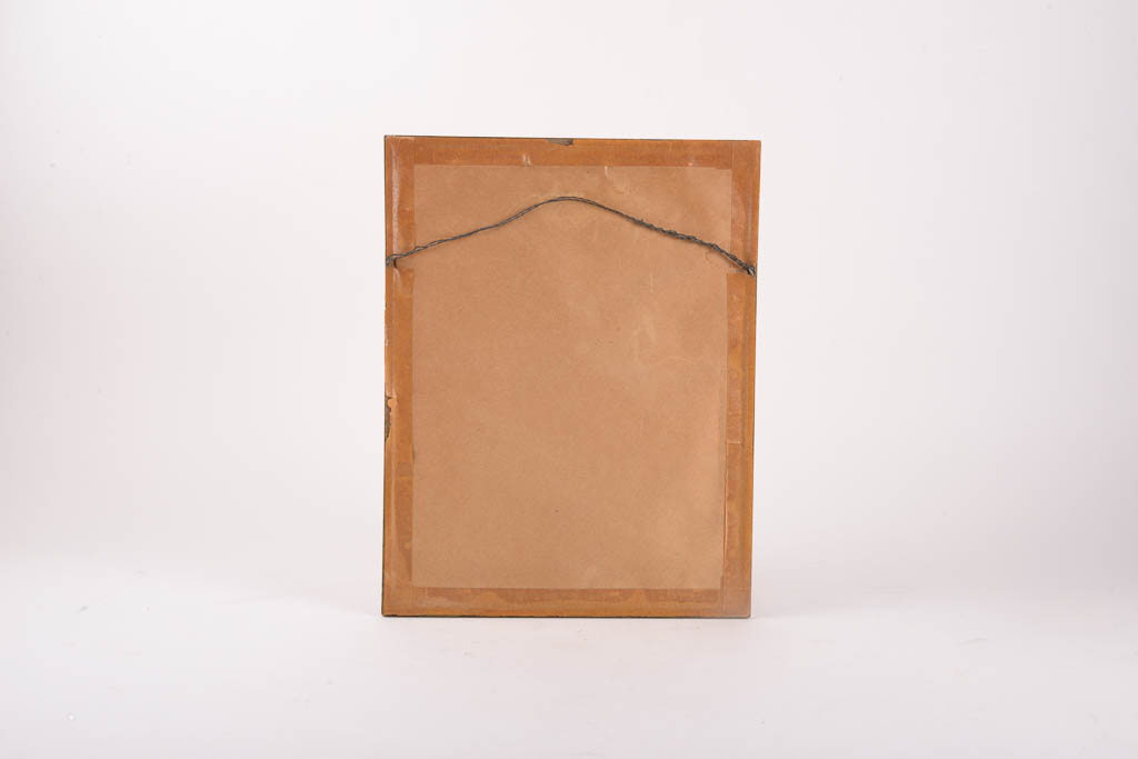 W.B. Kerr Antique Etching of Boats In Harbor