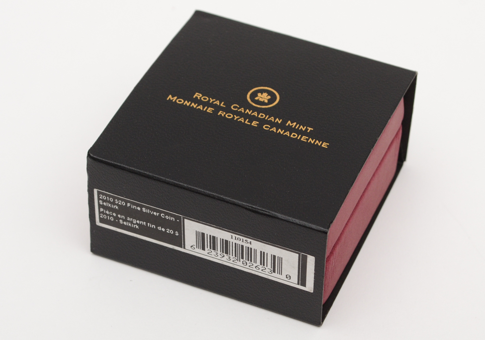 2010 Canadian $20 Fine Silver Coin "Selkirk"