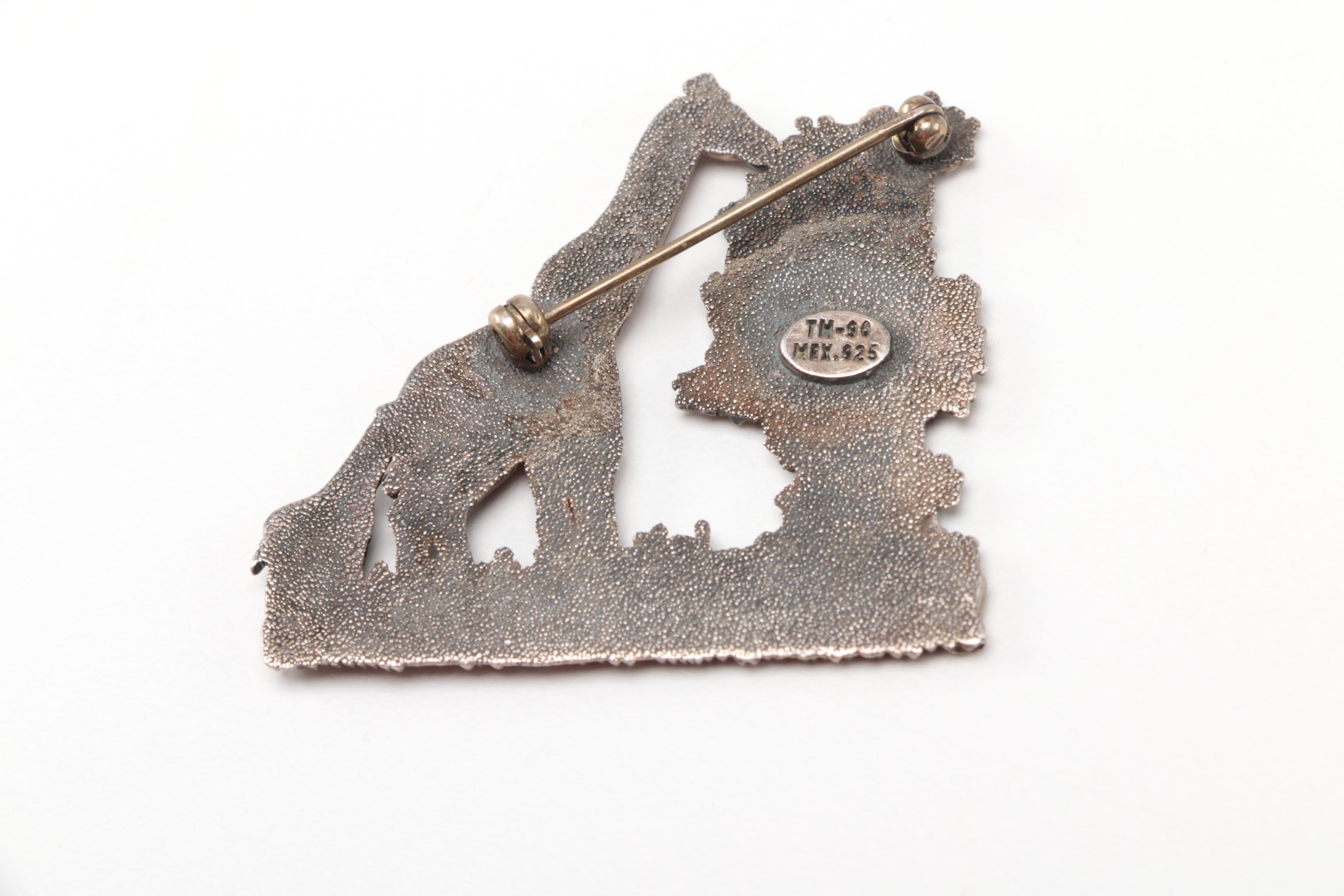 Sterling Silver Jewelry Pieces With Reconstituted Amber