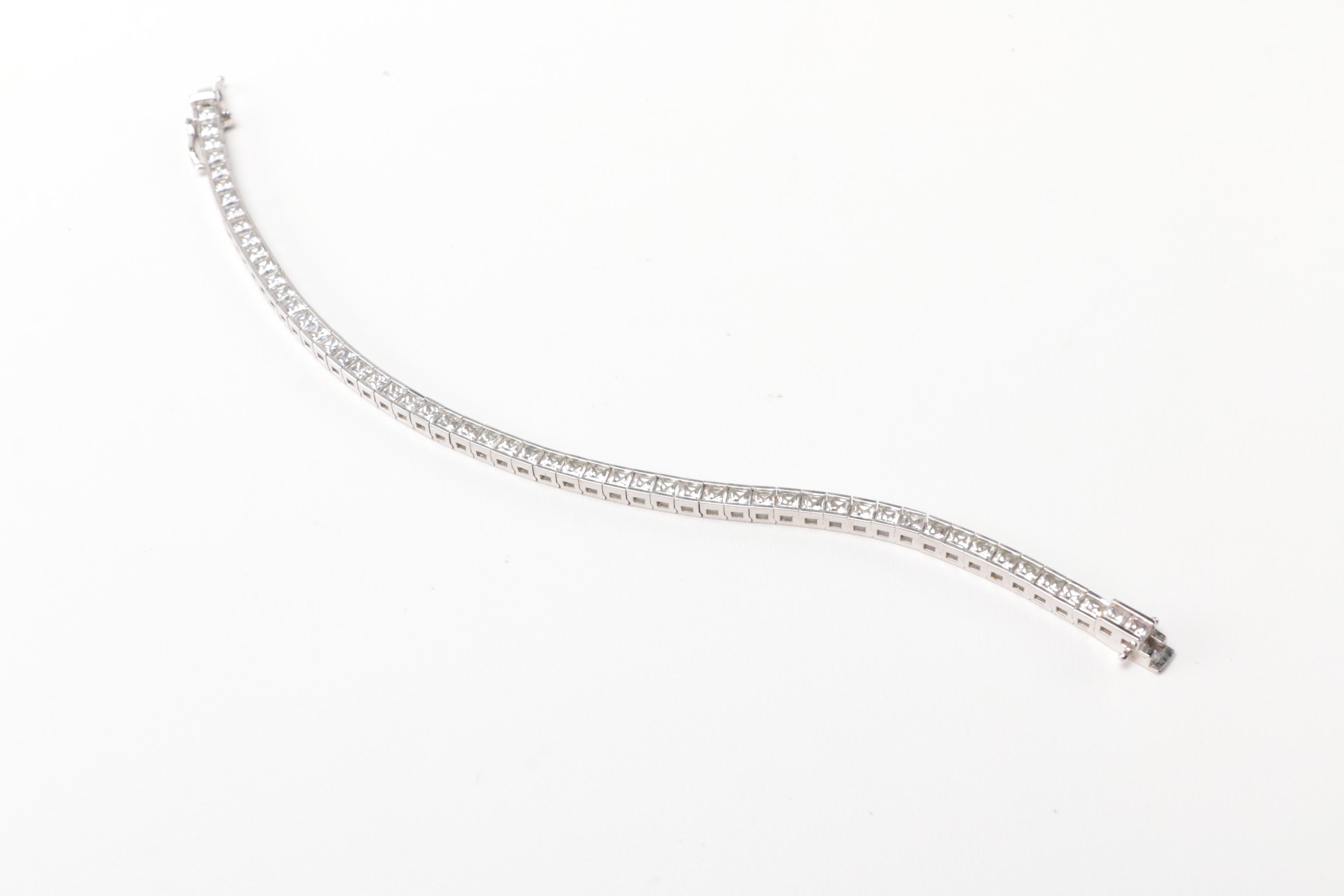 Sterling Silver Jewelry Pieces With Reconstituted Amber