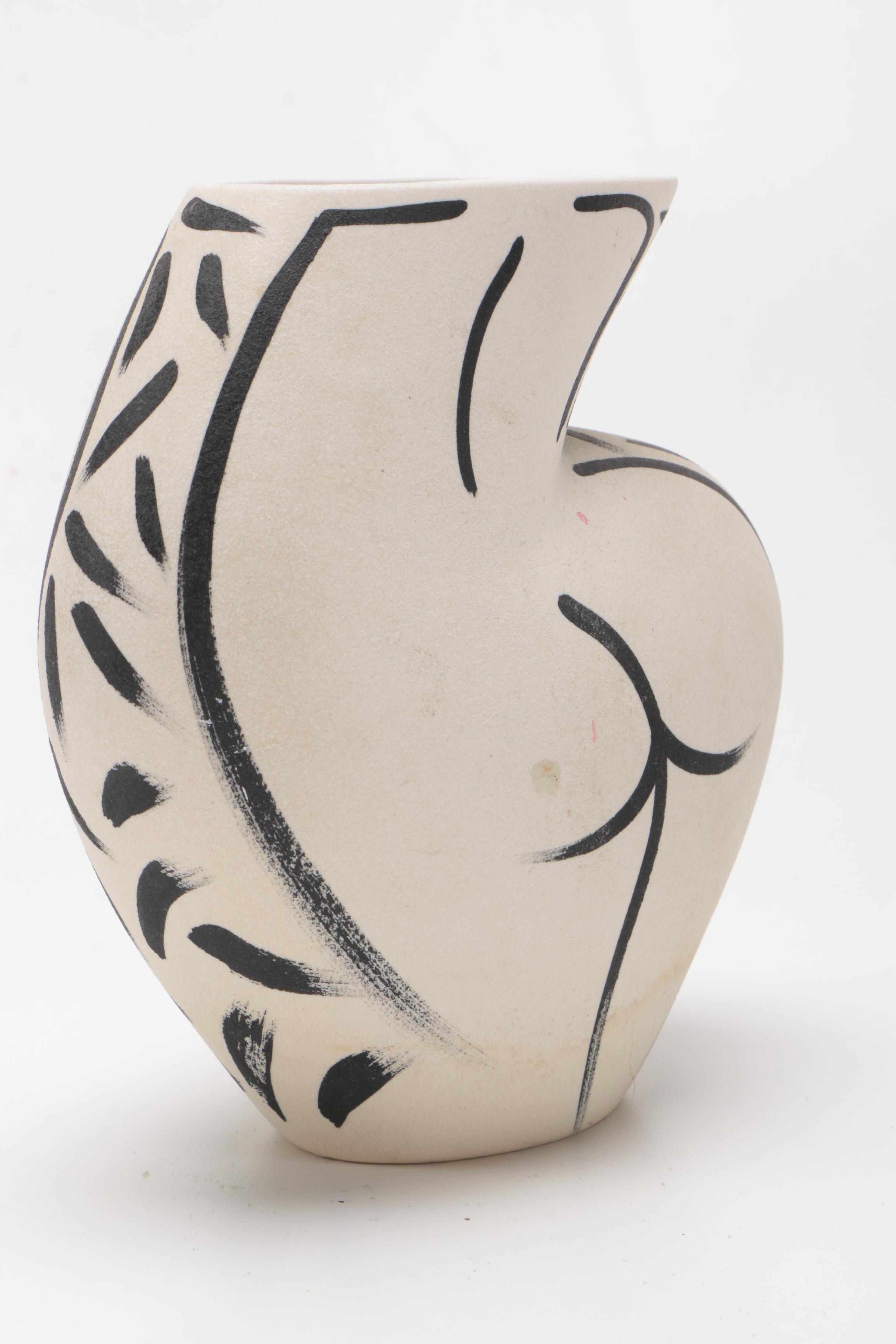 Donna Polseno Ceramic Vase With Female Form