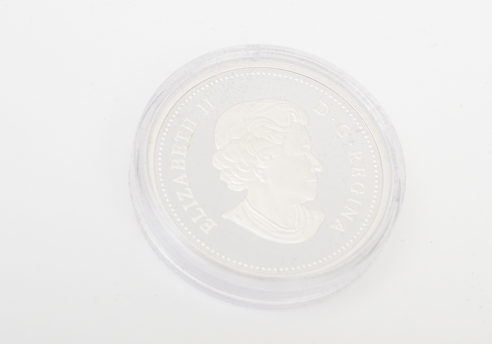 2012 Royal Canadian Mint "Maple of Good Fortune" Silver Holographic Proof Coin