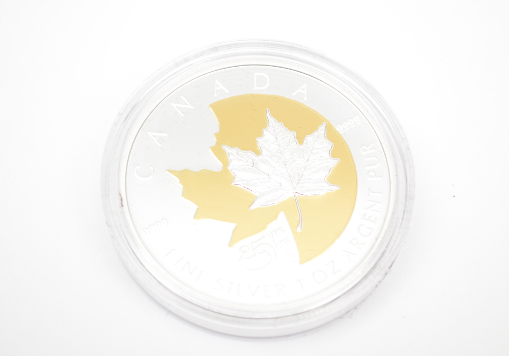 2013 Royal Canadian Mint "25 Year Maple Leaf" Silver Proof Coin