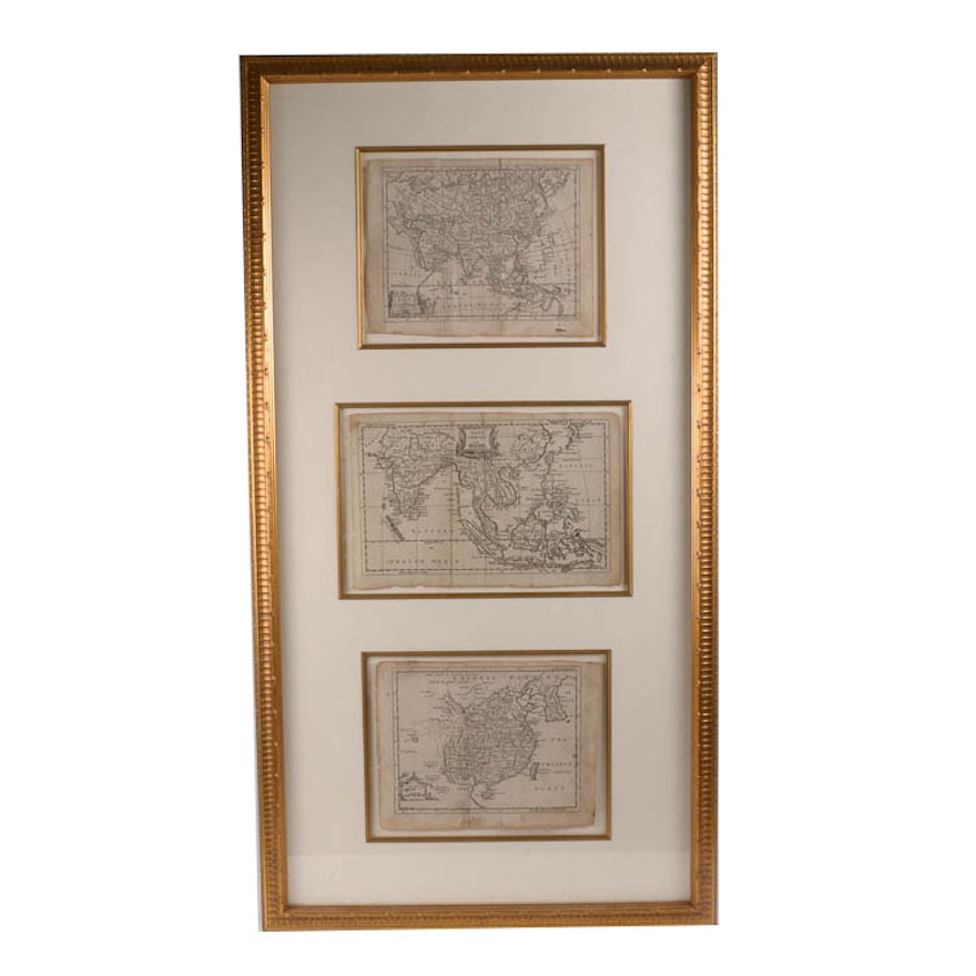 Framed Antique Maps of Asia and East Indies