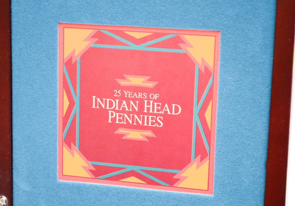 Danbury Mint "25 Years of Indian Head Pennies" Collection