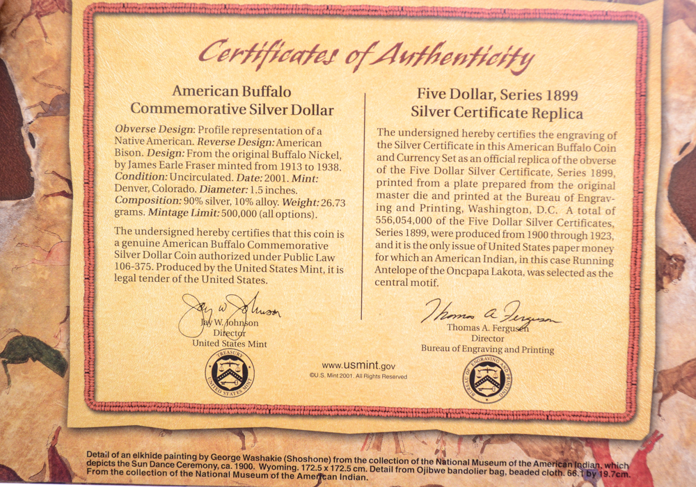 The American Buffalo Coin and Currency Set