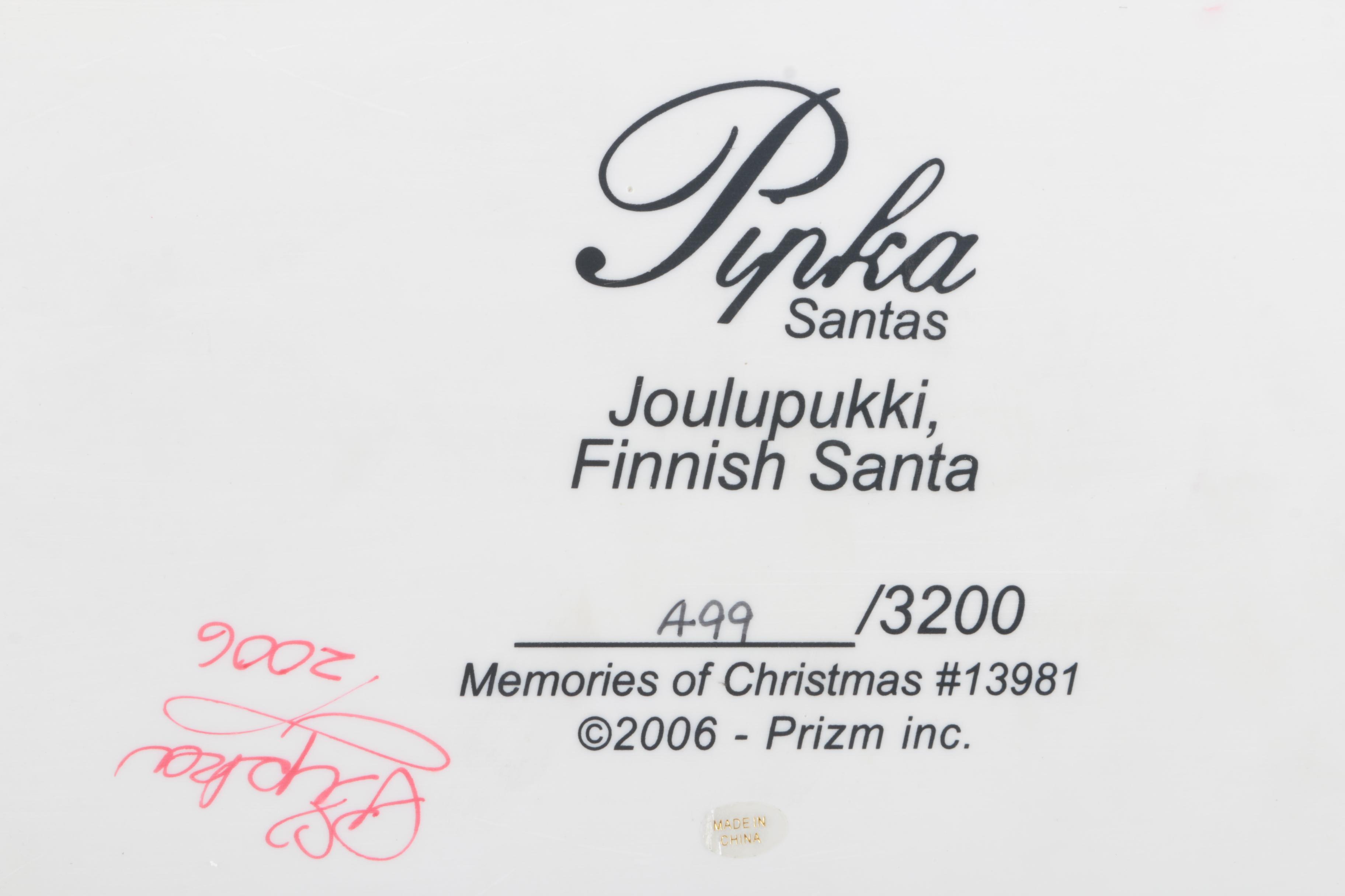 Pipka "Joulupukki, Finnish Santa" Figurine
