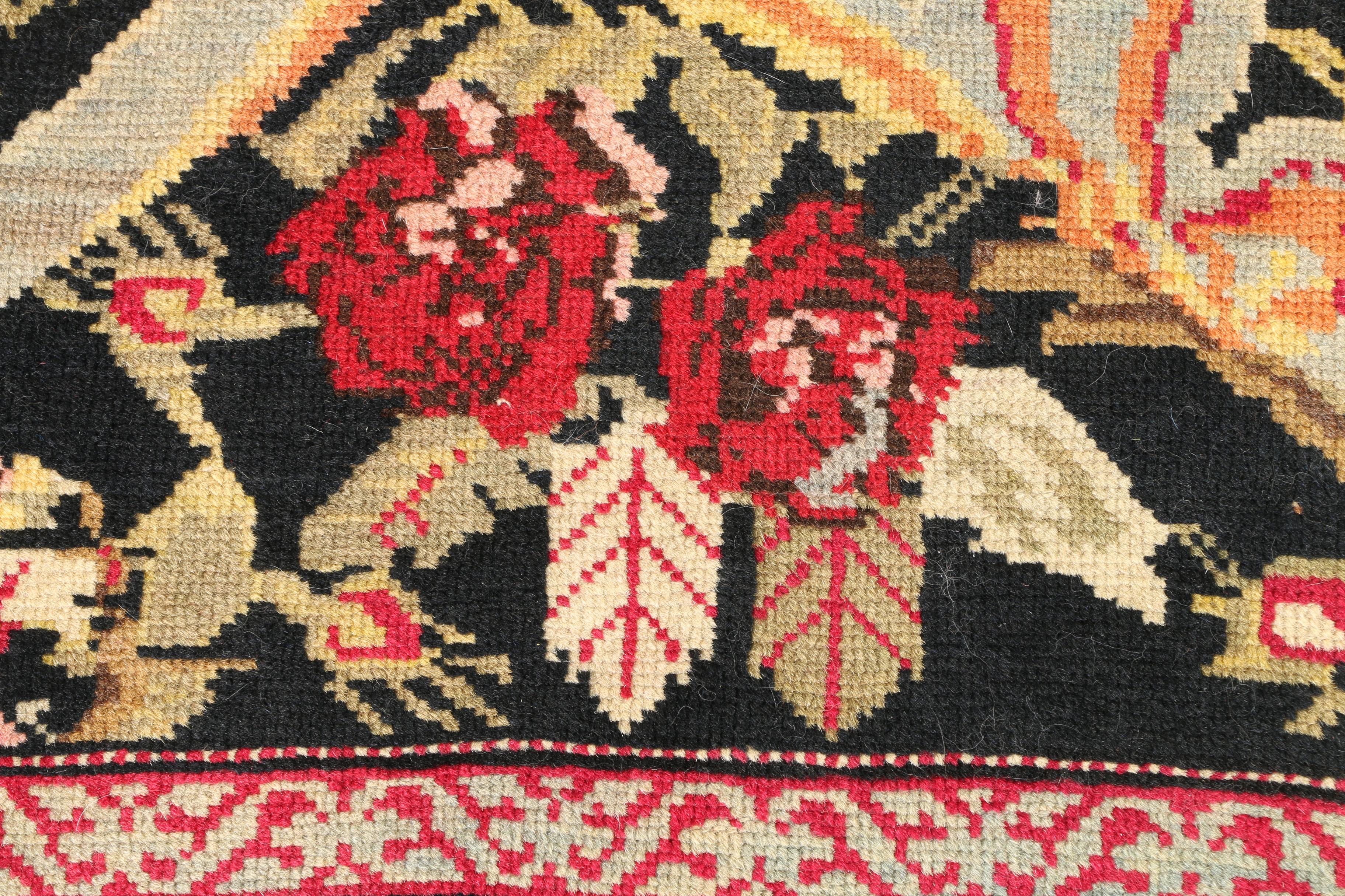 Hand-Knotted Caucasian Carpet Runner