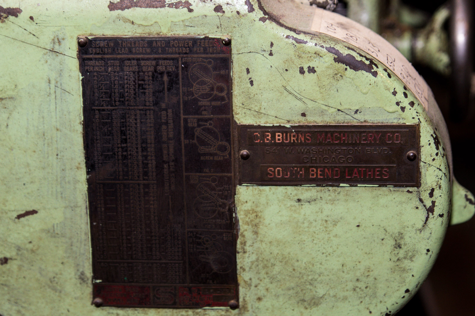 Vintage South Bend Lathe Works Metal Lathe