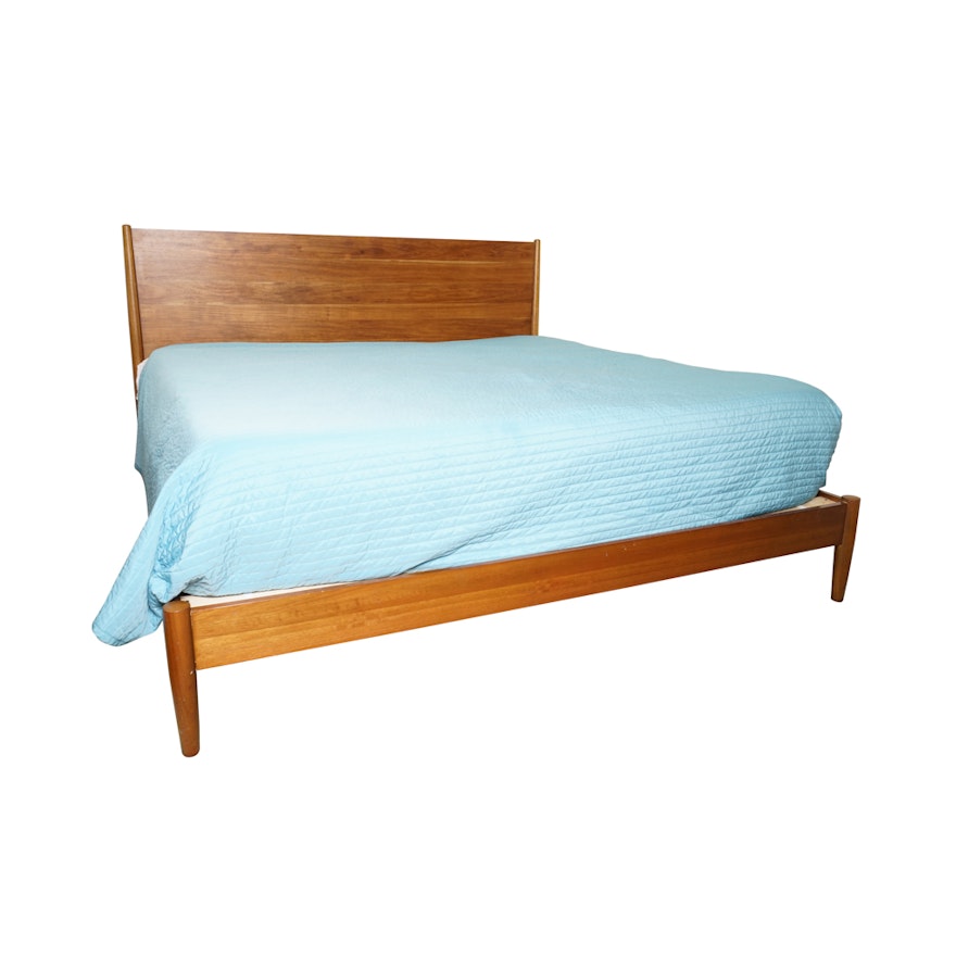 Contemporary "Mid-Century" King Size Bed Frame by West Elm