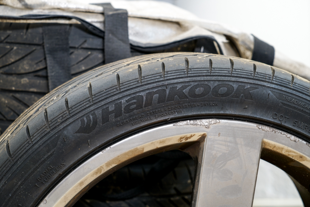 Hankook Ventus V12 EVO Racing Tires with Volvo Rims