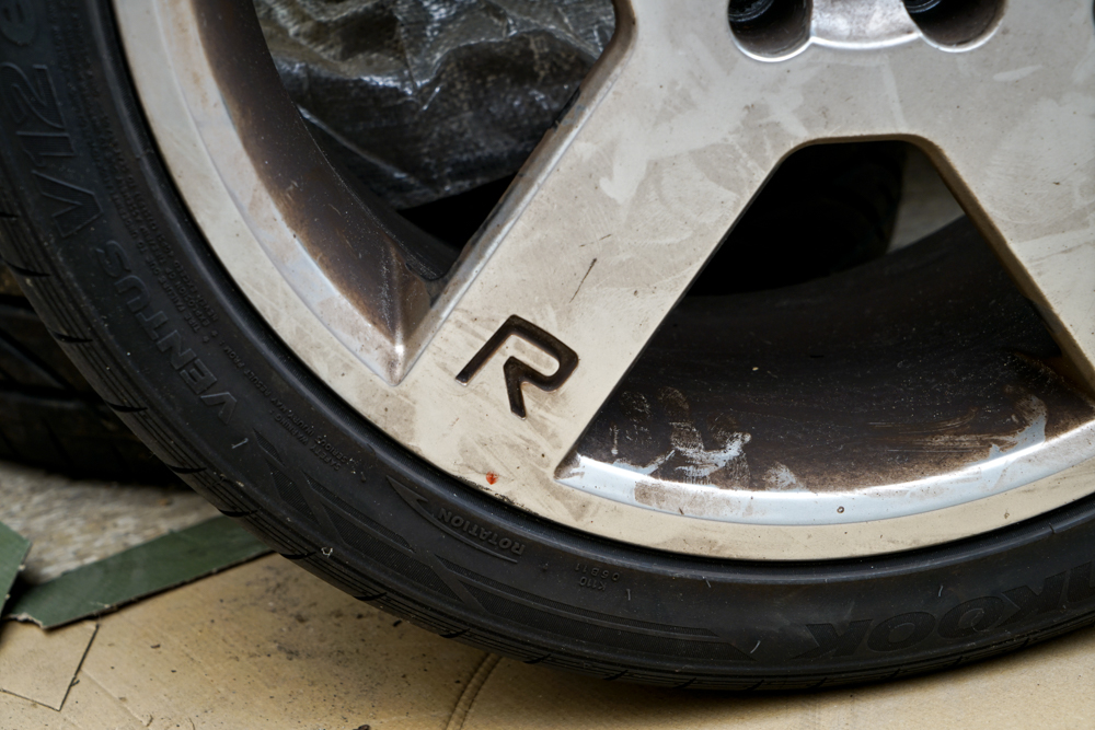 Hankook Ventus V12 EVO Racing Tires with Volvo Rims