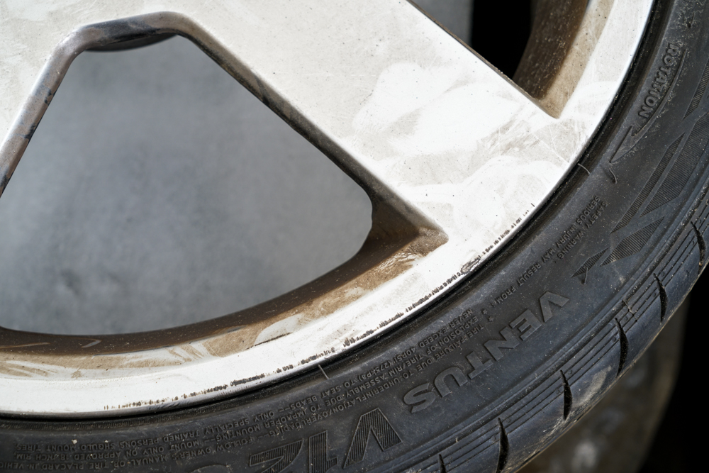 Hankook Ventus V12 EVO Racing Tires with Volvo Rims