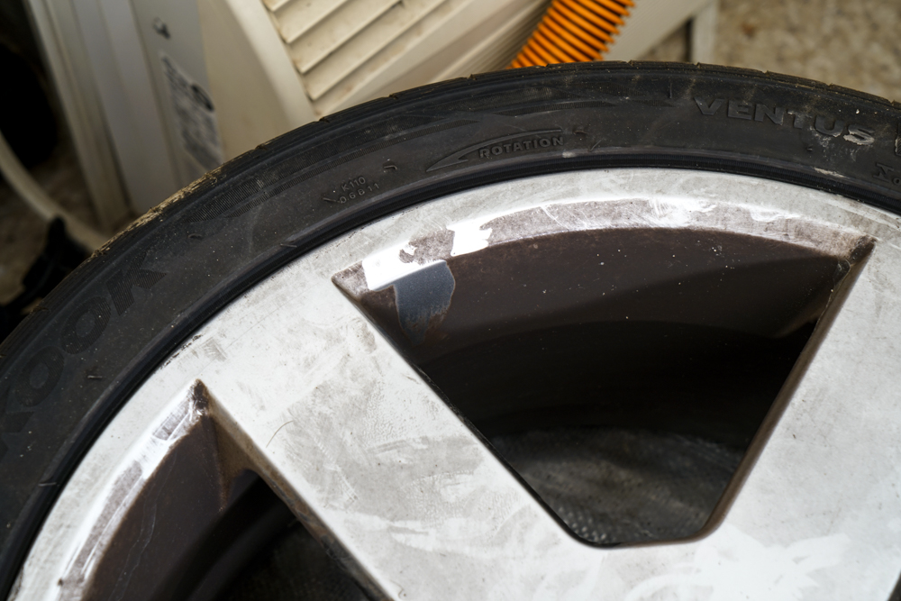 Hankook Ventus V12 EVO Racing Tires with Volvo Rims