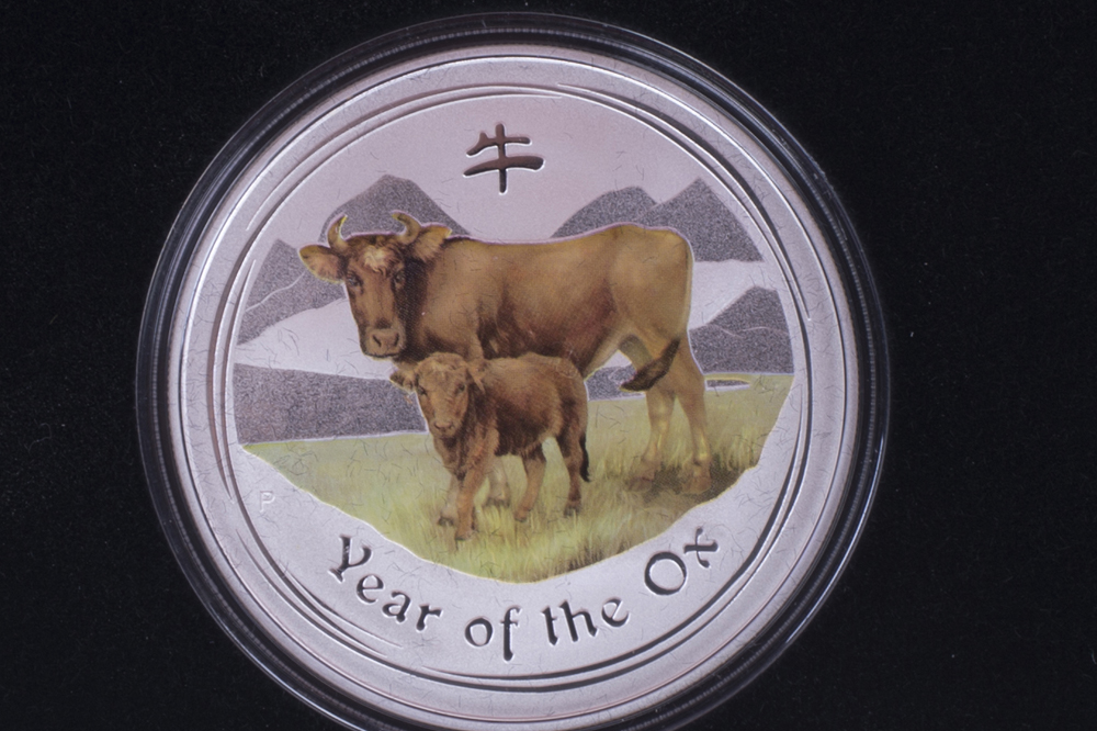 2009 Perth Mint "Year of the Ox" Silver Lunar Typecoin Set