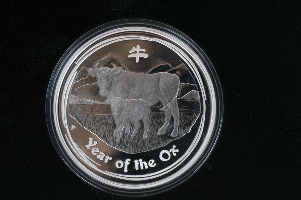 2009 Perth Mint "Year of the Ox" Silver Lunar Typecoin Set