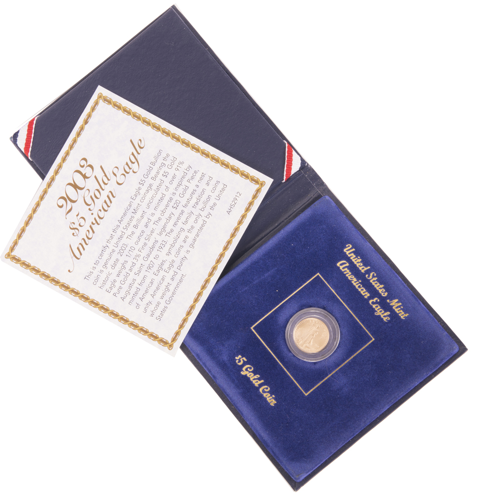 2003 American Eagle One Tenth Ounce Gold Coin