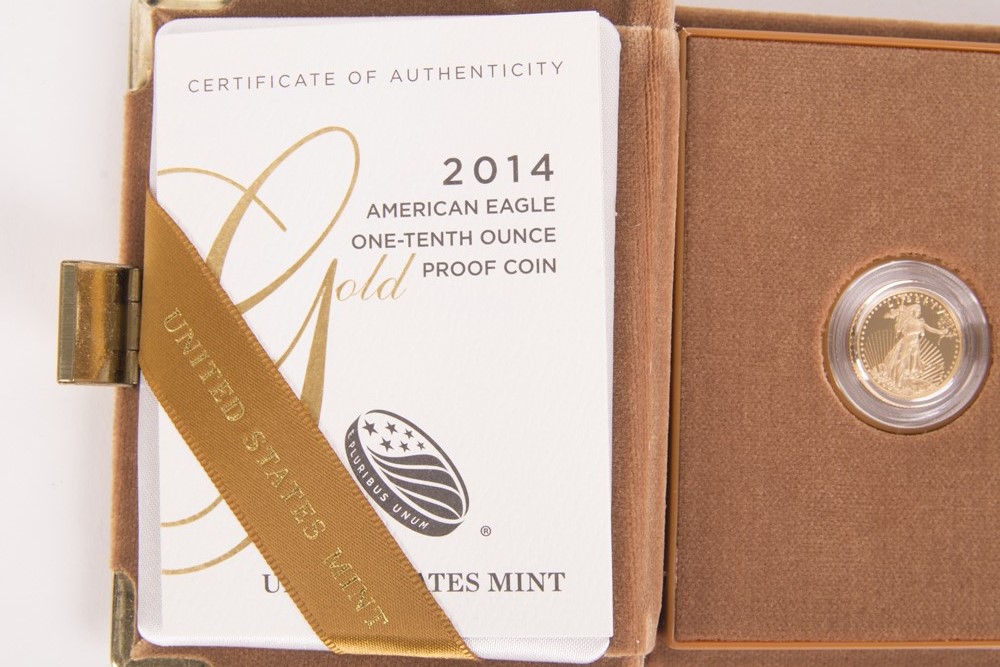 2014-W American Eagle One Tenth Ounce Gold Proof Coin