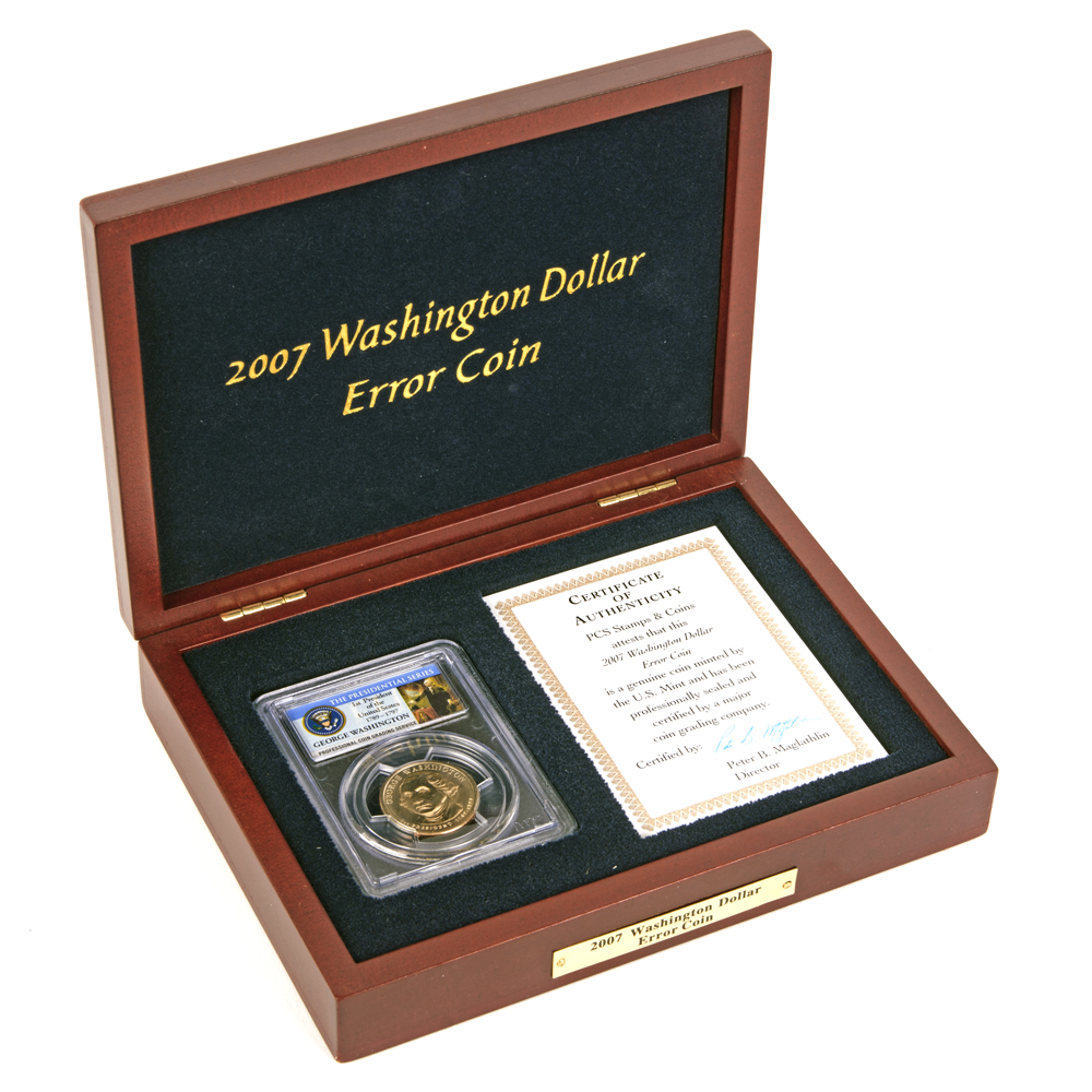 2007 George Washington Gold Dollar Error Coin