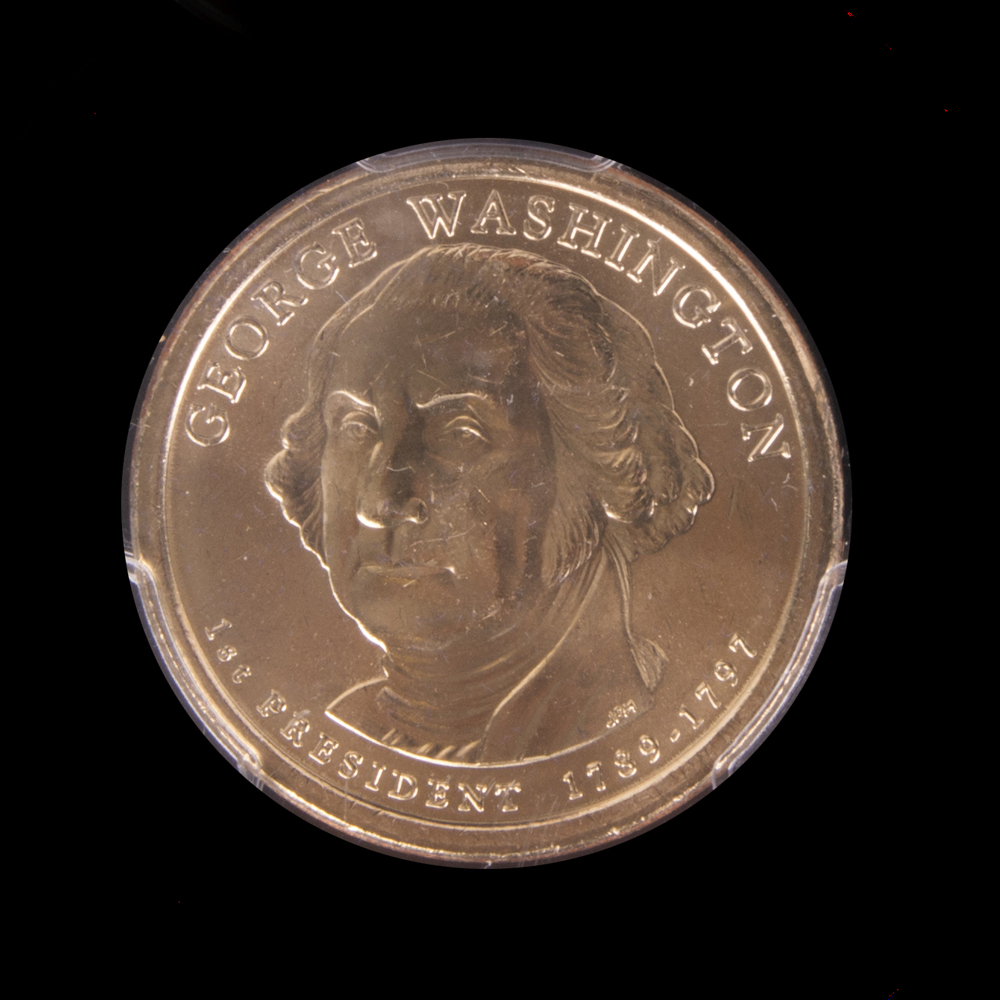 2007 George Washington Gold Dollar Error Coin