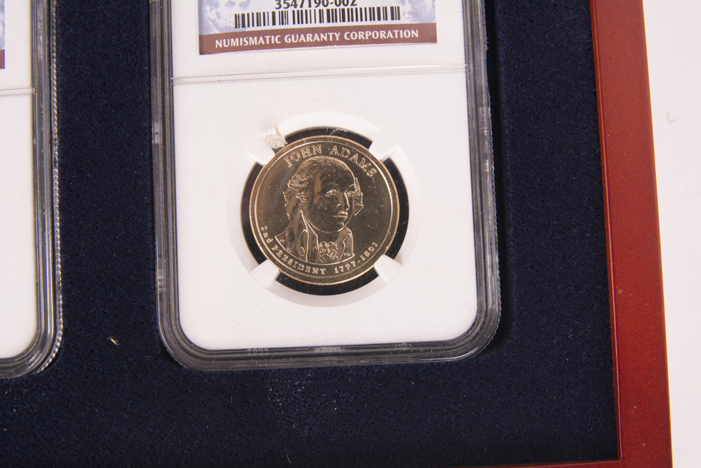 2007 John Adams Dollar Error Coins With COA