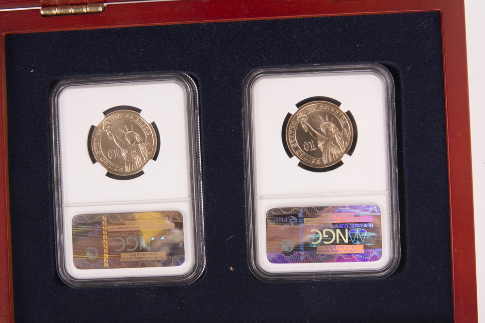 2007 John Adams Dollar Error Coins With COA
