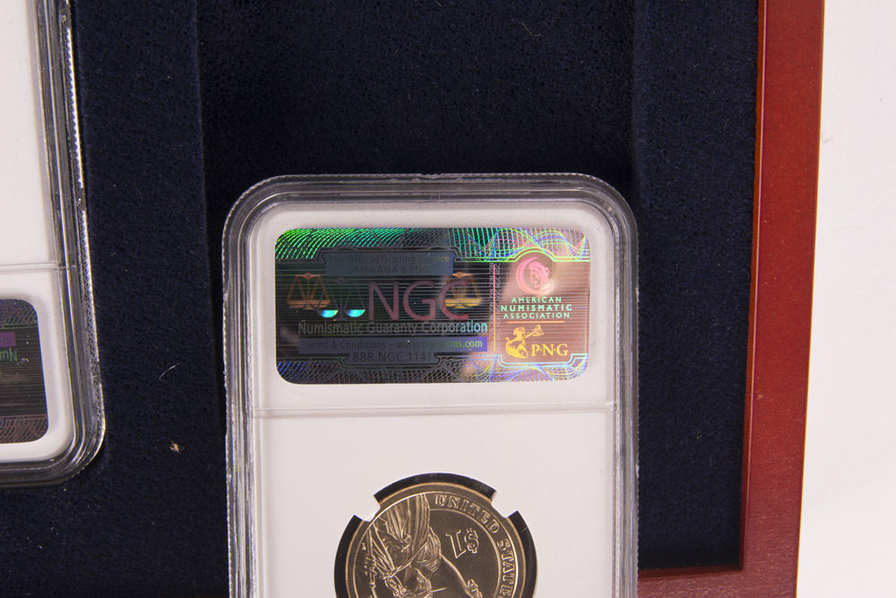 2007 John Adams Dollar Error Coins With COA