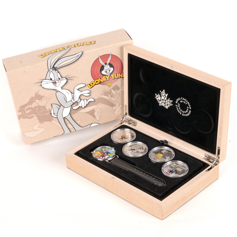 2015 Royal Canadian Mint Looney Tunes Colorized Silver Coins