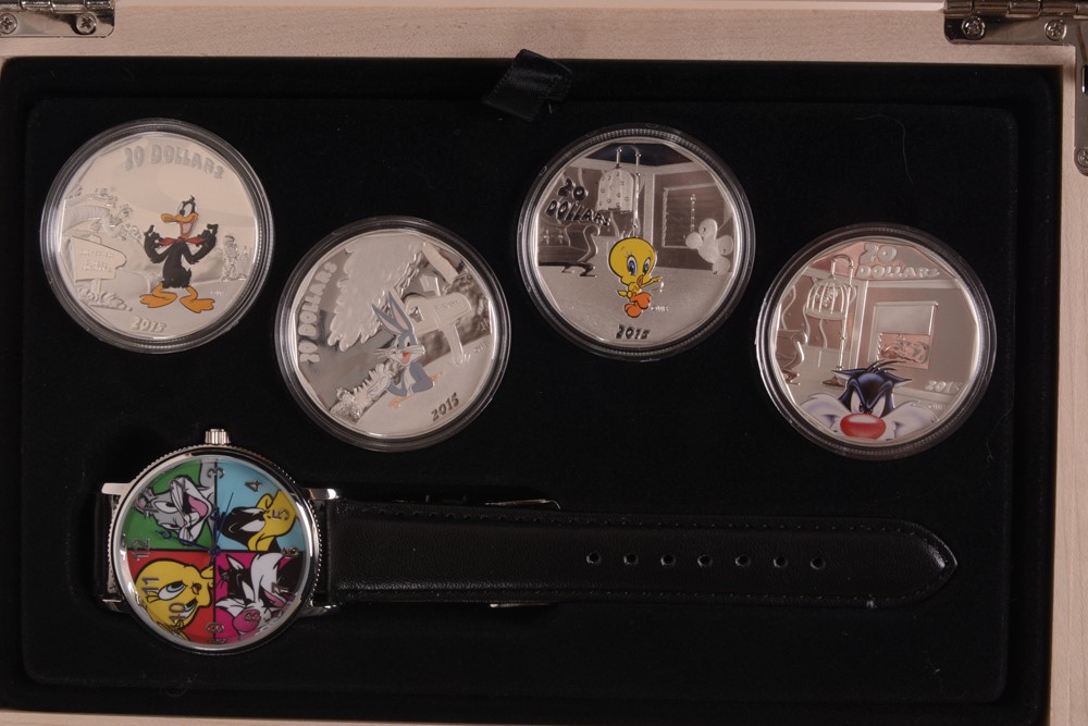 2015 Royal Canadian Mint Looney Tunes Colorized Silver Coins