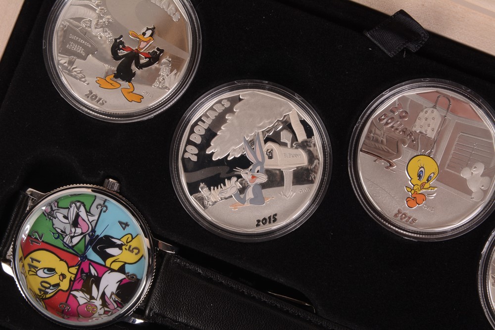 2015 Royal Canadian Mint Looney Tunes Colorized Silver Coins
