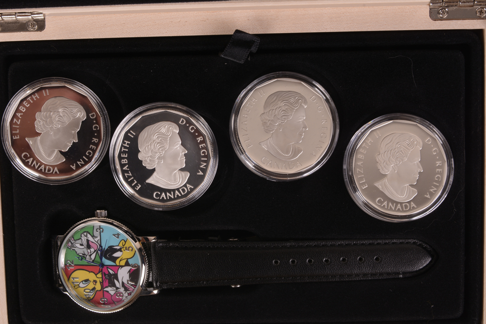 2015 Royal Canadian Mint Looney Tunes Colorized Silver Coins