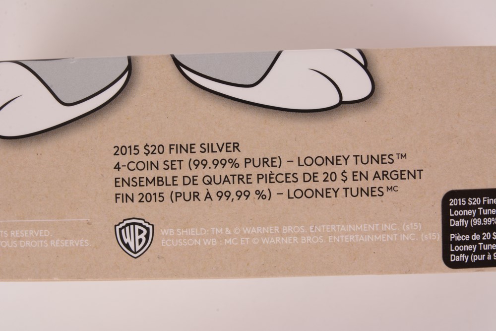 2015 Royal Canadian Mint Looney Tunes Colorized Silver Coins