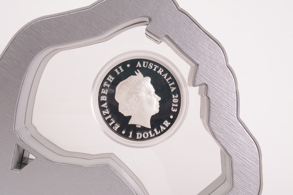 2013 Perth Mint "Land Down Under"  Colorized Silver Coin