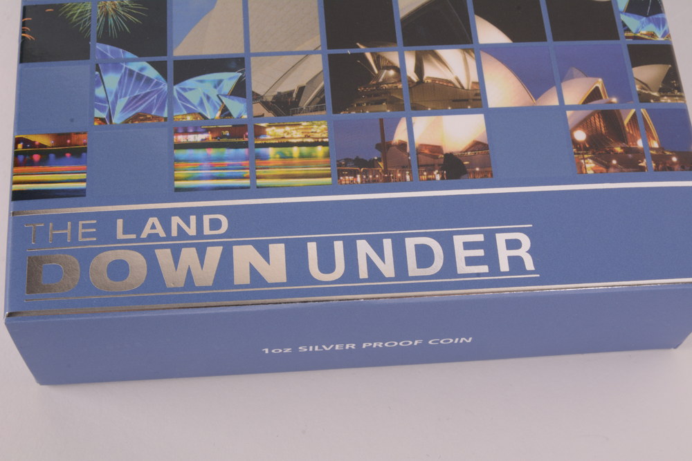 2013 Perth Mint "Land Down Under"  Colorized Silver Coin