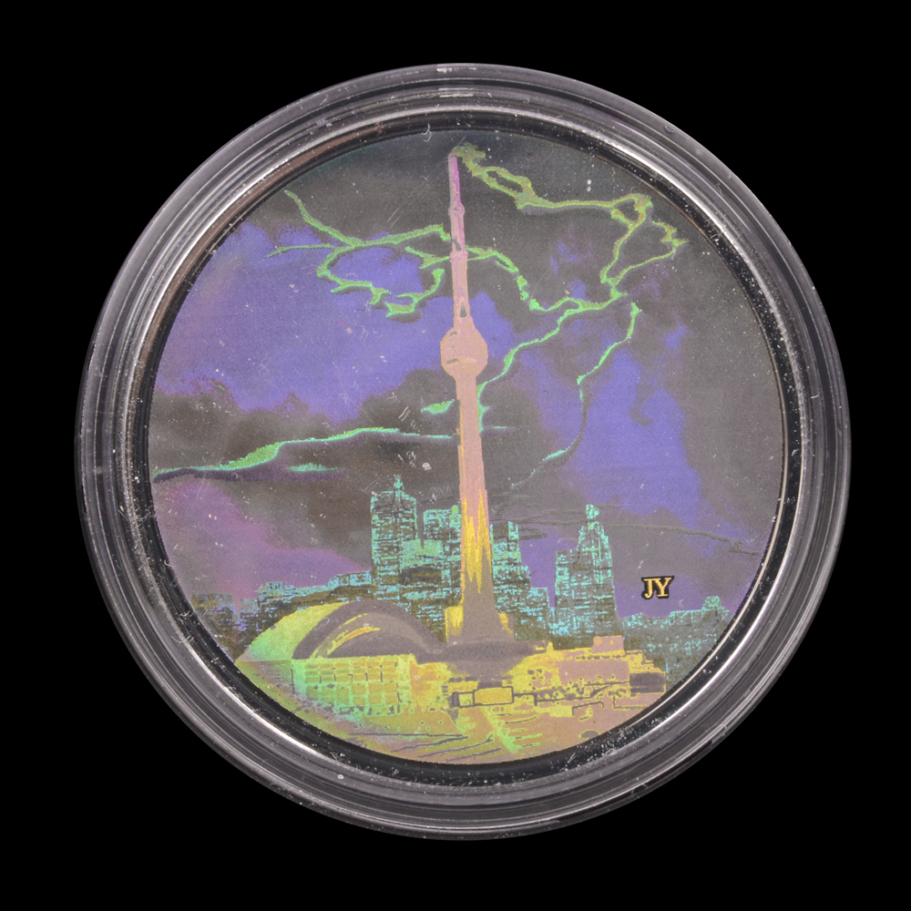 2006 Royal Canadian Mint "CN Tower"  Silver Holographic  Coin