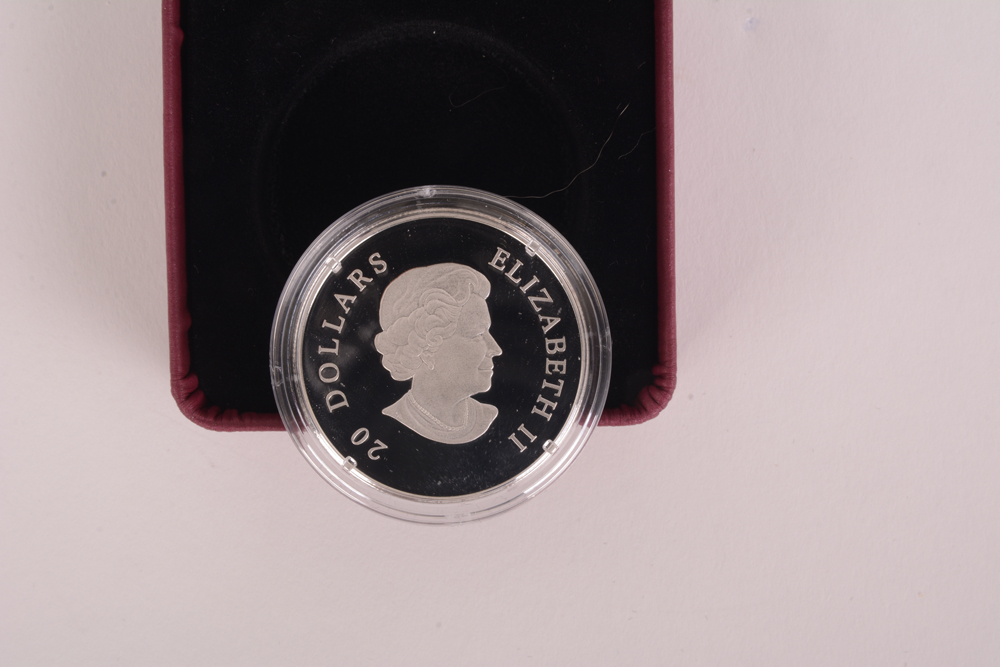 2010 Royal Canadian Mint "Crystal Snowflake"  Swarovski Crystal Silver Coin