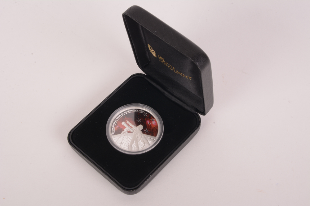 2009 Perth Mint "International Year of Astronomy"  Colorized Silver Coin