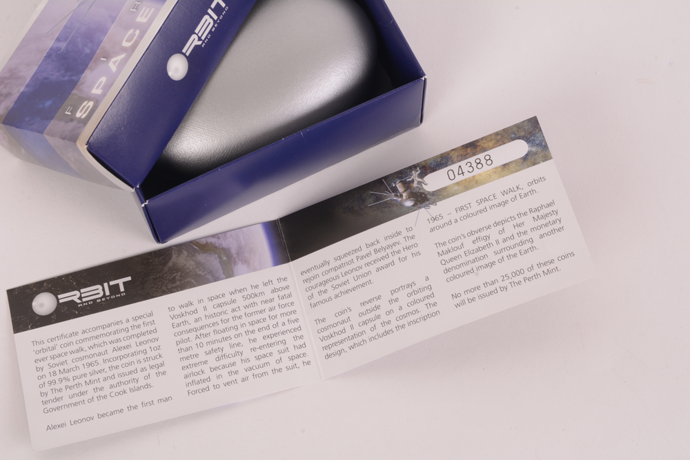 2009 Perth  Mint  "First Space Walk"  Silver Coin