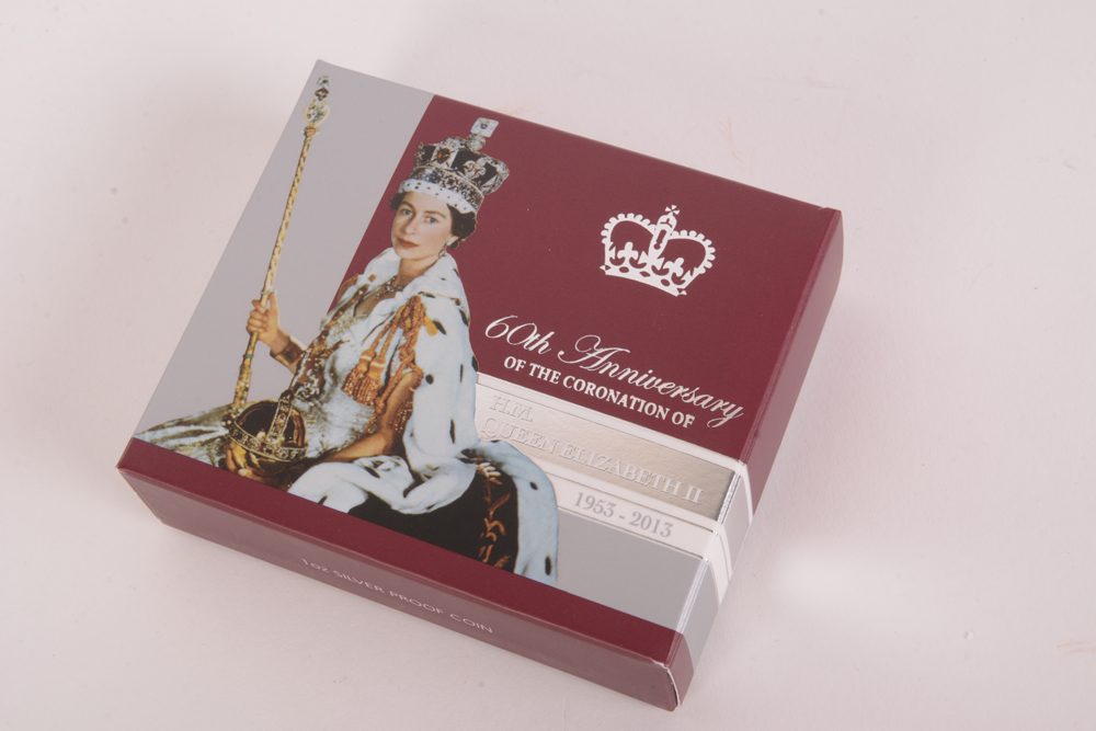 2013 Perth Mint Queen Elizabeth II "Anniversary of Coronation"  Colorized Silver Coin