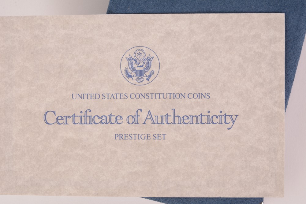 1987 United States Mint Prestige Proof Set With COA