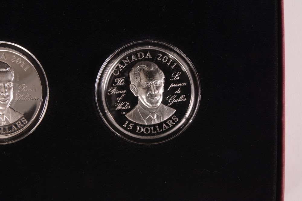 2011 "Continuity of the Crown Series" Ultra High Relief Cameo Sterling Silver Coin Set