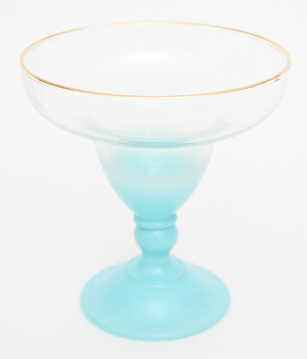 Vintage Frosted Martini Glasses
