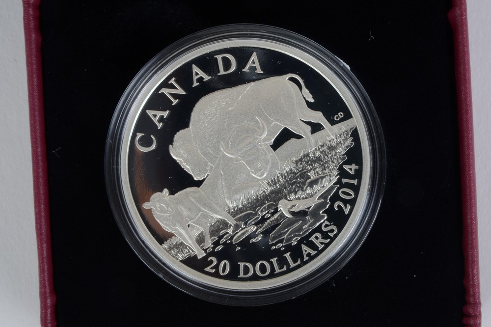 2014 Royal Canadian Mint "The Bison" Silver Proof Coin Set