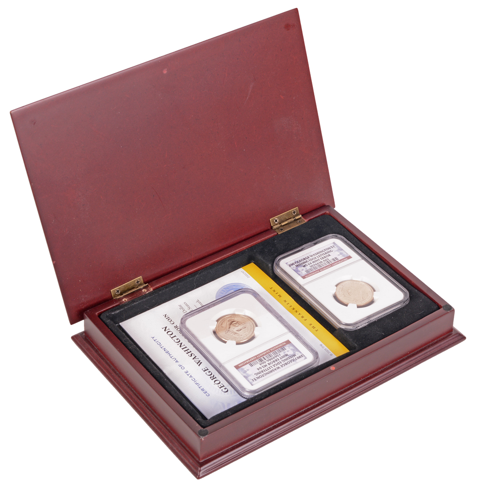 2007 George Washington Gold Dollar Error Coins